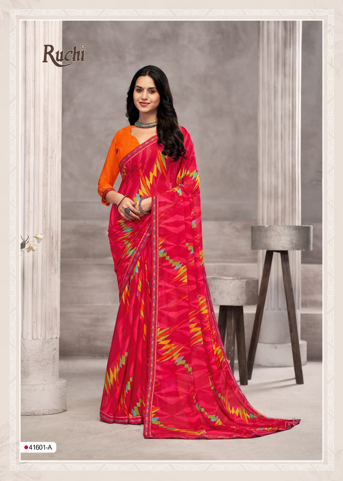 Savera 13 Ruchi Chiffon Sarees Exporter