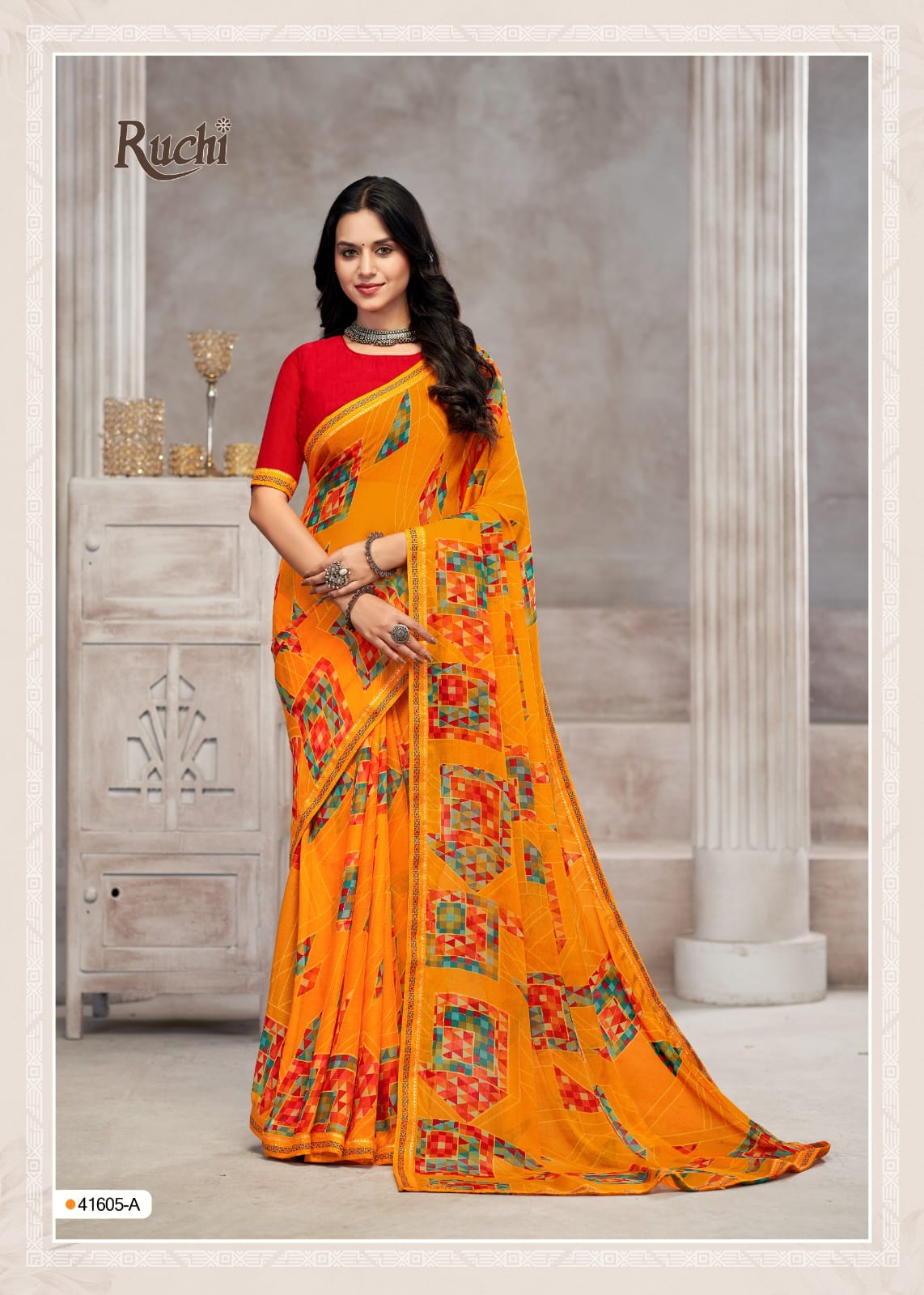Savera 13 Ruchi Chiffon Sarees Exporter
