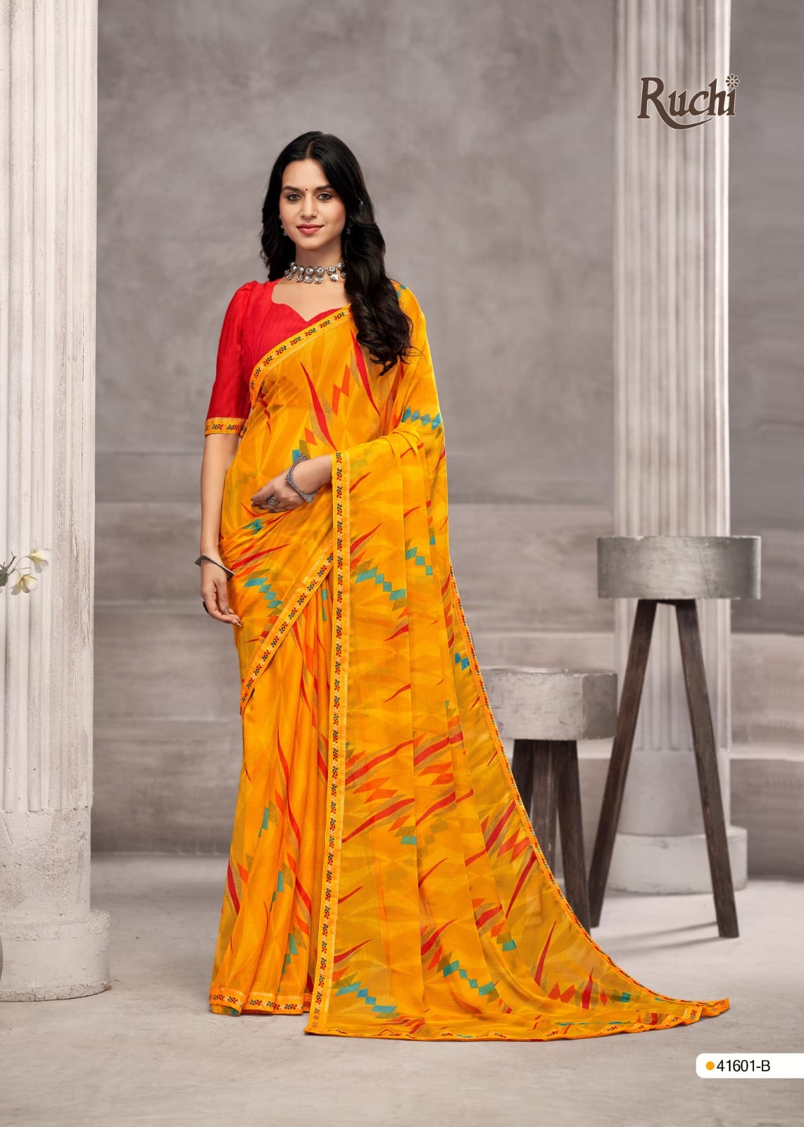 Savera 13 Ruchi Chiffon Sarees Exporter