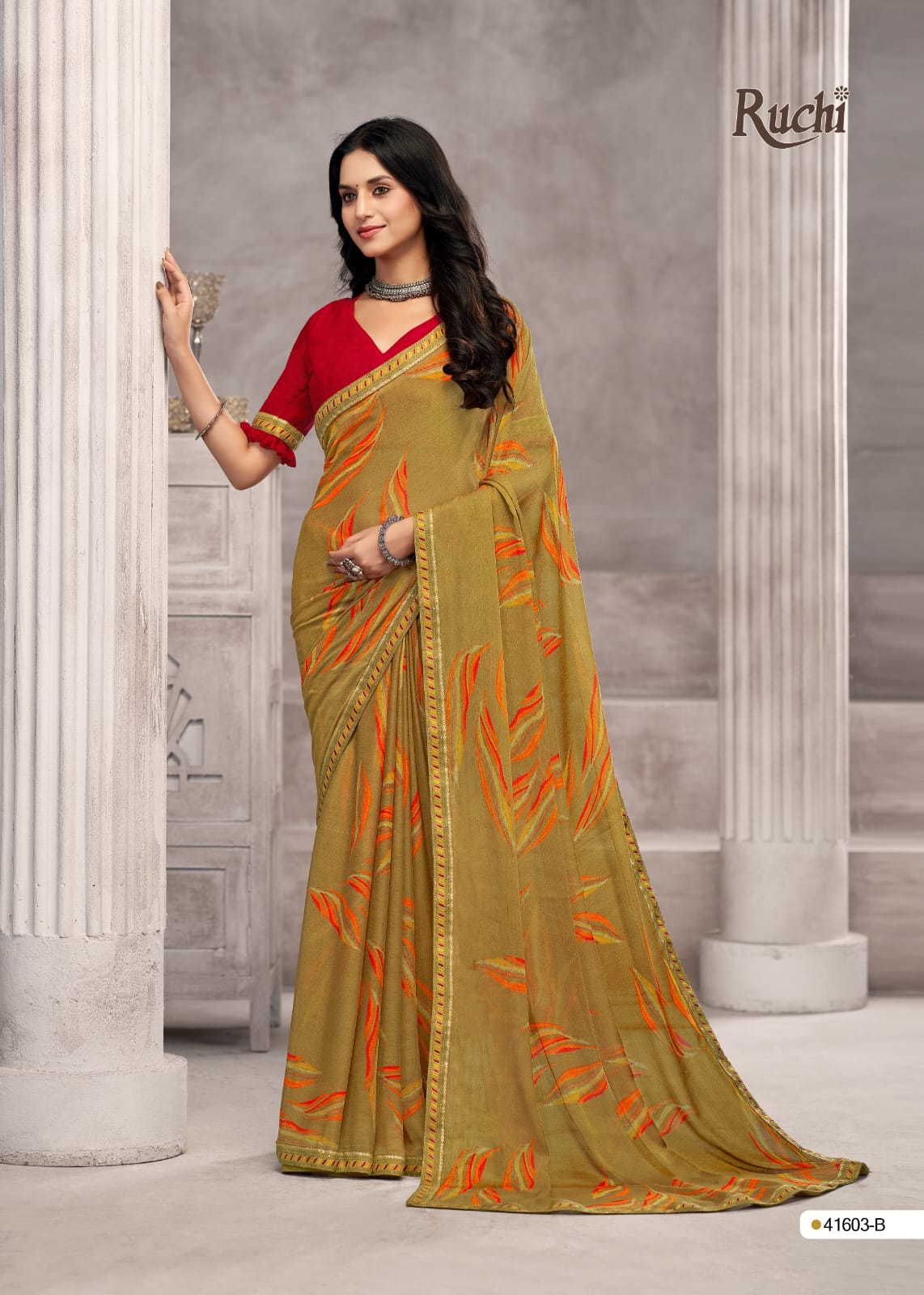 Savera 13 Ruchi Chiffon Sarees Exporter