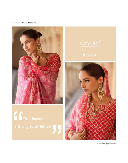 Savera Sayuri Chinnon Silk Readymade Sharara Suits Exporter India