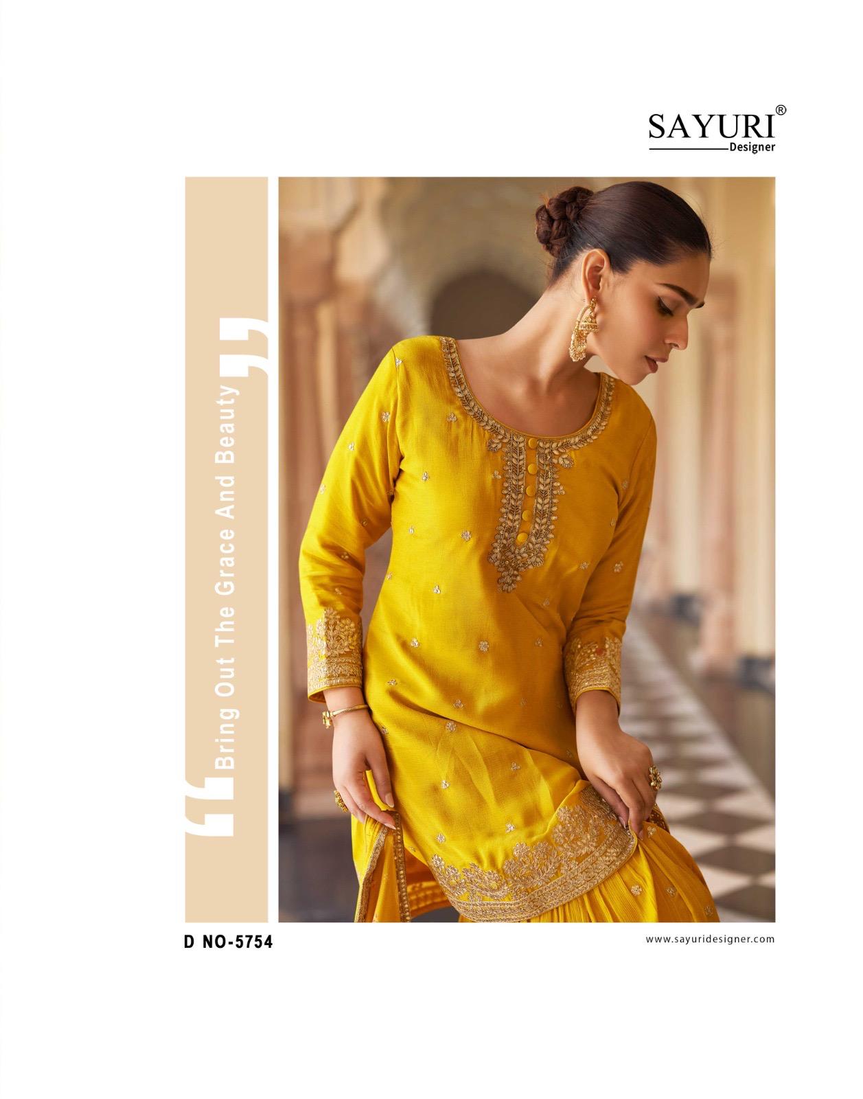 Savera Sayuri Chinnon Silk Readymade Sharara Suits Exporter India