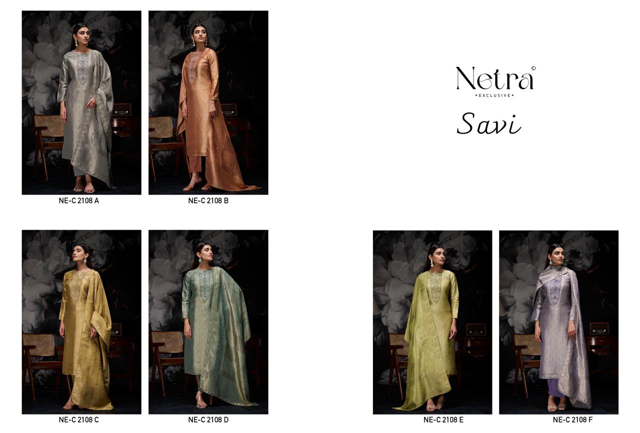 Savi Netra Bemberg Pant Style Suits Wholesale