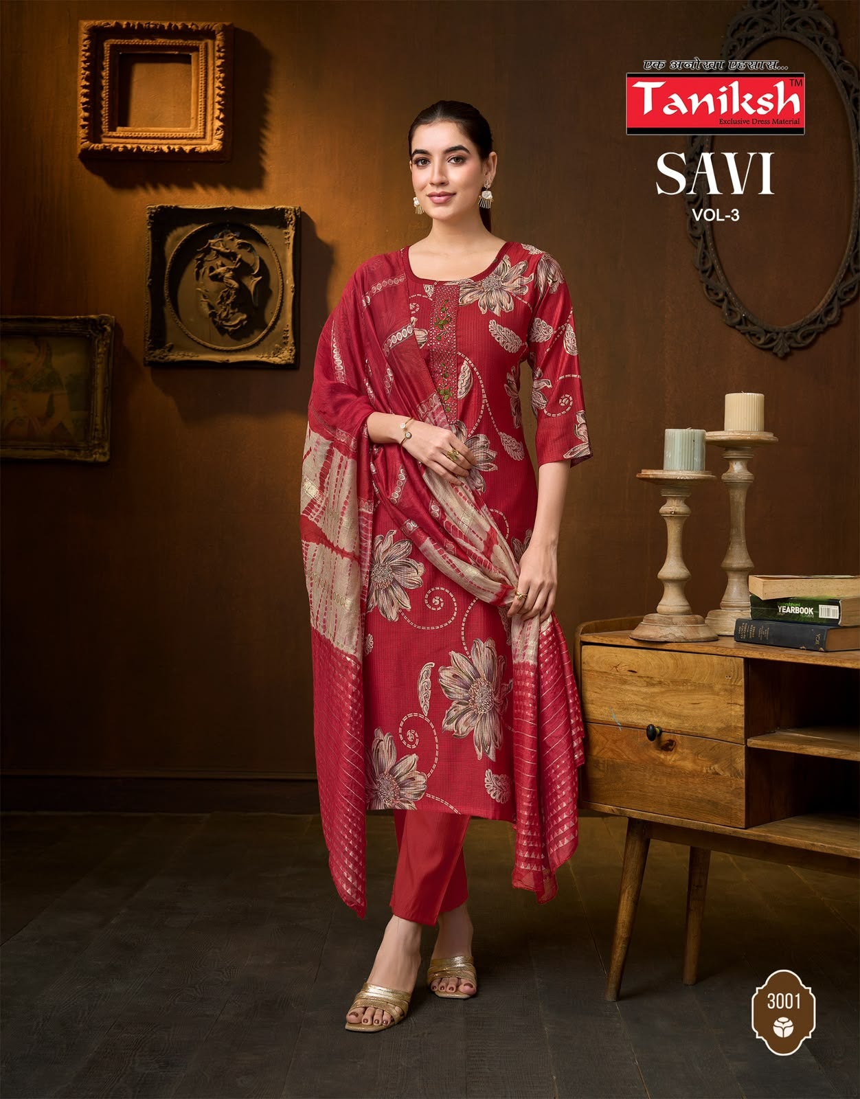 Savi Vol 3 Taniksh Vertican Readymade Pant Style Suits Exporter India