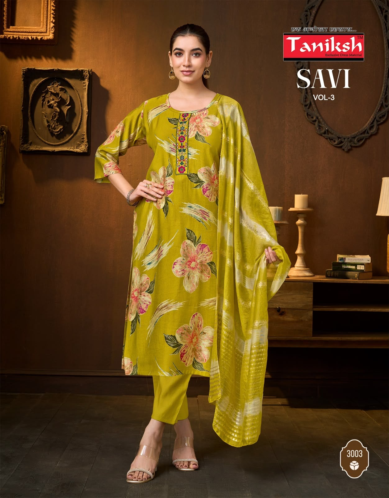 Savi Vol 3 Taniksh Vertican Readymade Pant Style Suits Exporter India