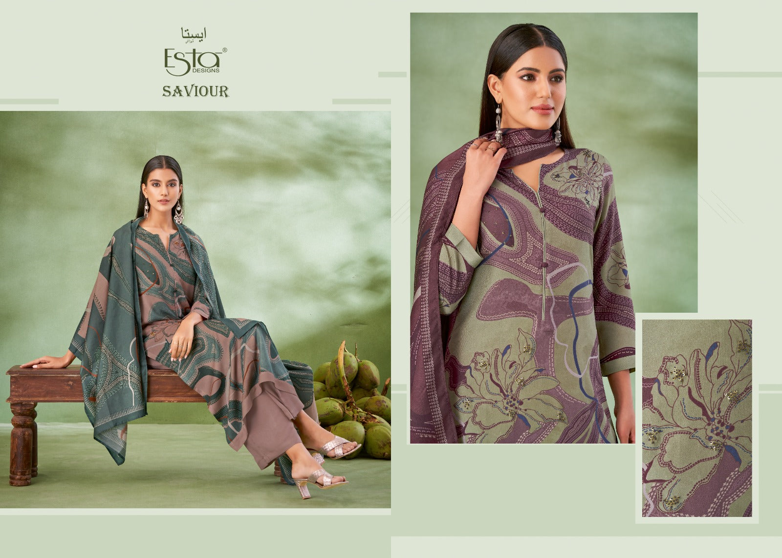 Saviour Esta Designs Pashmina Suits Exporter Ahmedabad