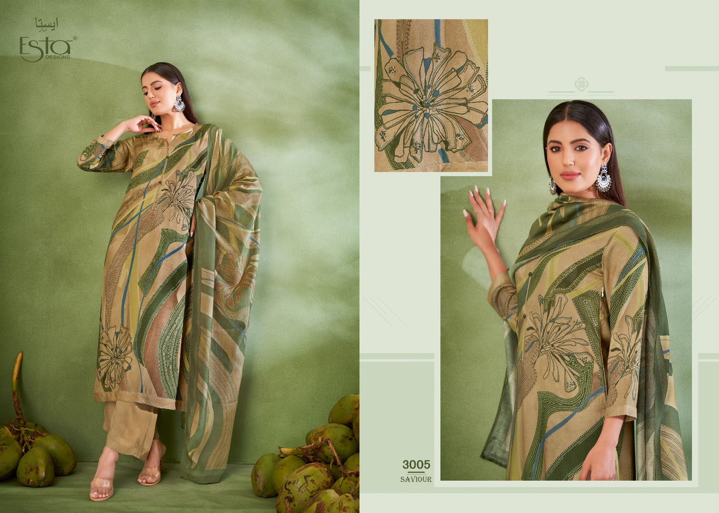 Saviour Esta Designs Pashmina Suits Exporter Ahmedabad