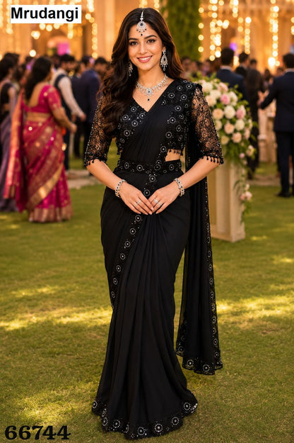 Savitri Mrudangi Lycra Ready To Wear Saree Exporter India