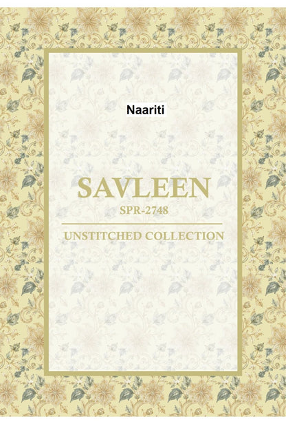 Savleen 2748 Naariti Mul Chanderi Pant Style Suits Exporter