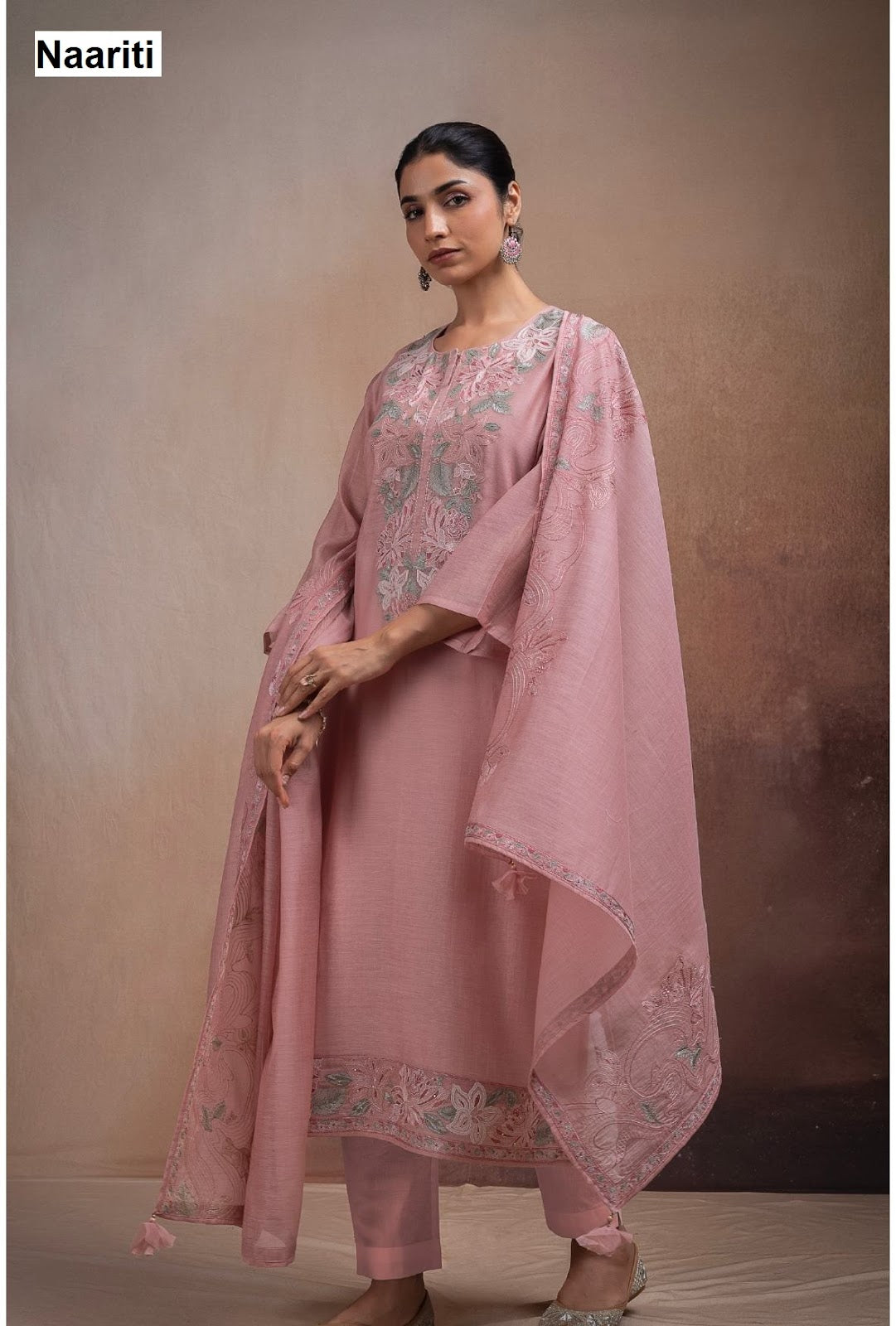Savleen 2748 Naariti Mul Chanderi Pant Style Suits Exporter