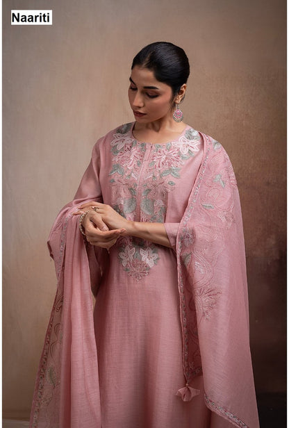 Savleen 2748 Naariti Mul Chanderi Pant Style Suits Exporter