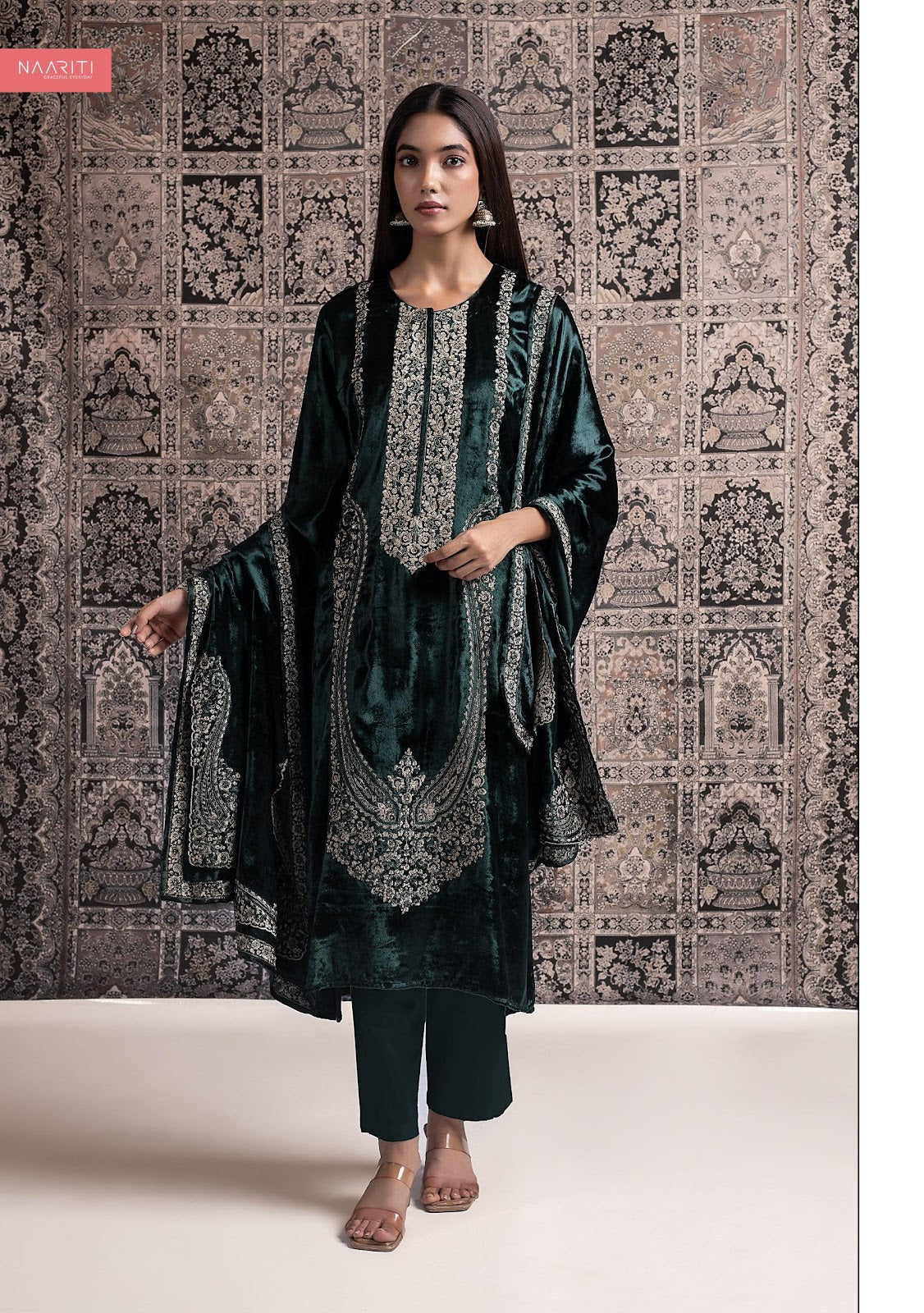 Savleen Naariti Velvet Suits Exporter India