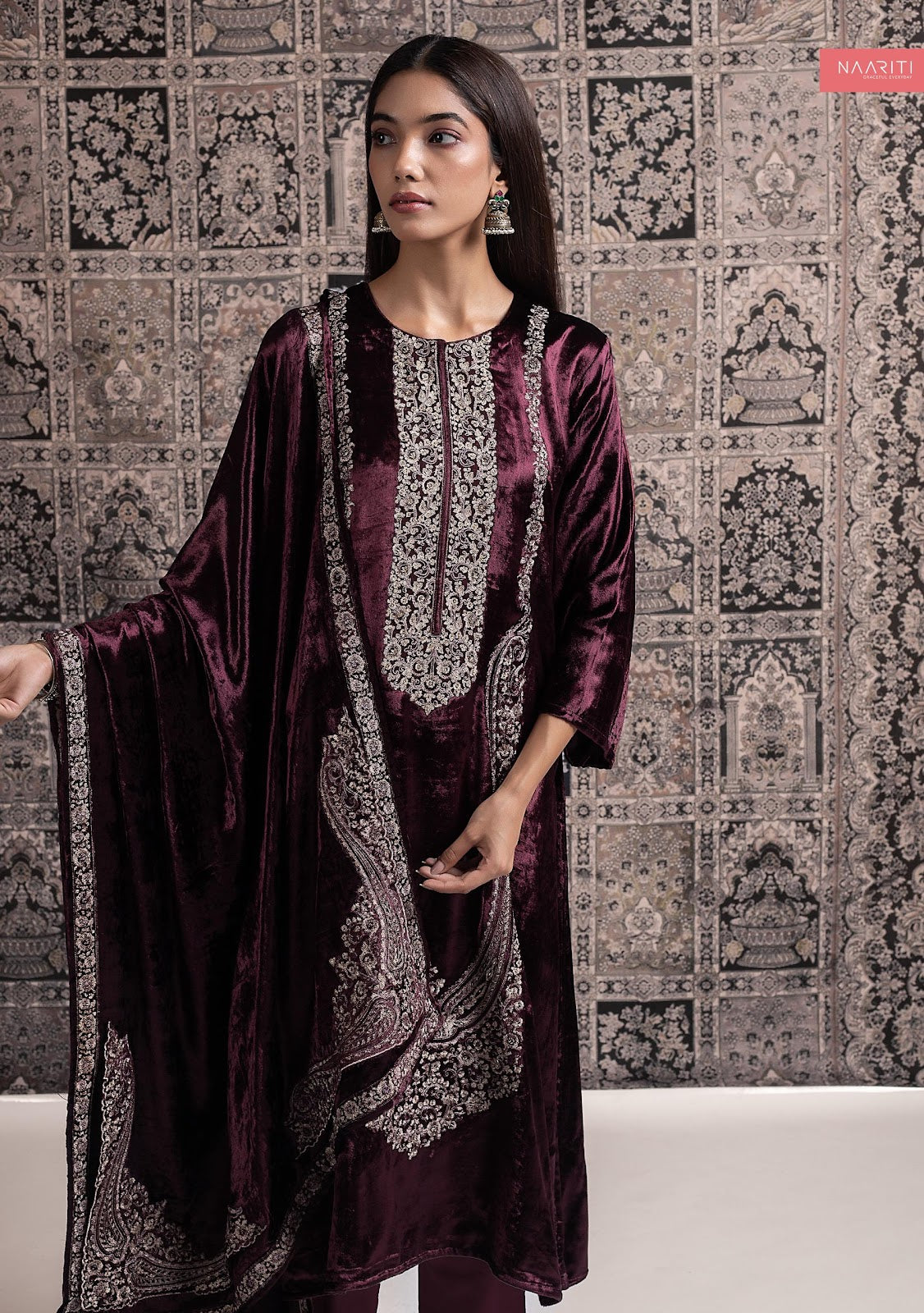 Savleen Naariti Velvet Suits Exporter India