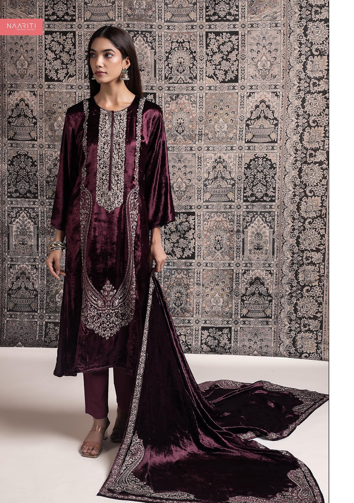Savleen Naariti Velvet Suits Exporter India