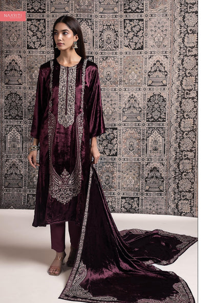 Savleen Naariti Velvet Suits Exporter India