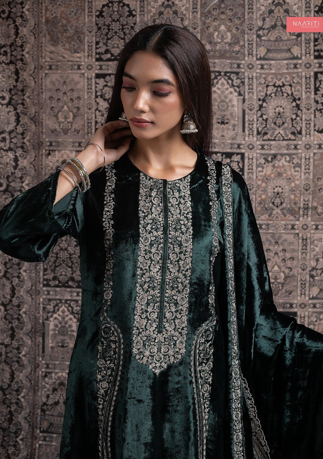 Savleen Naariti Velvet Suits Exporter India