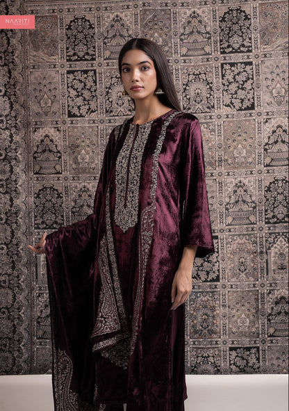 Savleen Naariti Velvet Suits Exporter India