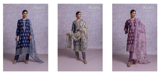 Savni Naariti Pure Cotton Pant Style Suits Supplier Ahmedabad