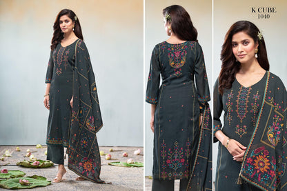 Savya K Cube Mul Chanderi Pant Style Suits Wholesale