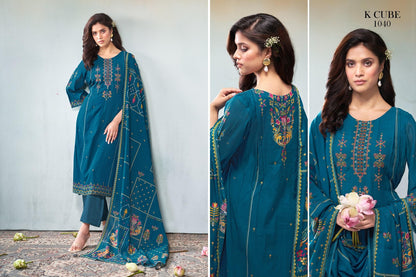 Savya K Cube Mul Chanderi Pant Style Suits Wholesale