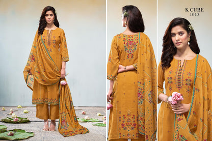 Savya K Cube Mul Chanderi Pant Style Suits Wholesale