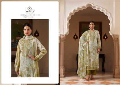 Savya Rupali Viscose Linen Pant Style Suits Wholesaler Ahmedabad