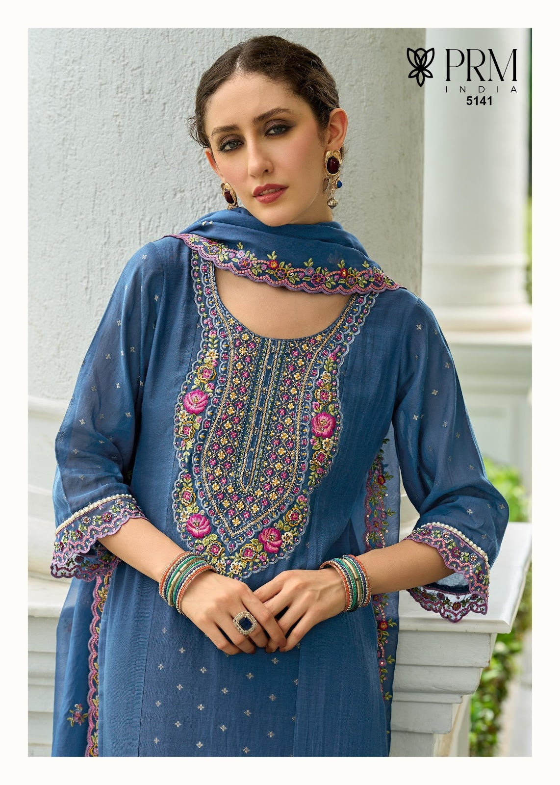 Sawariya Prm India Chanderi Readymade Pant Style Suits Manufacturer India