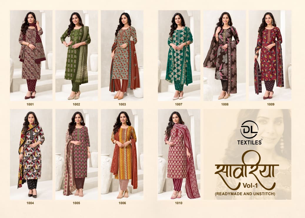 Sawariya Vol 1 Dl Readymade Cotton Pant Suits Manufacturer Ahmedabad