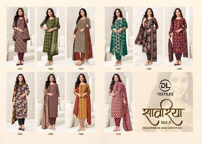 Sawariya Vol 1 Dl Readymade Cotton Pant Suits Manufacturer Ahmedabad