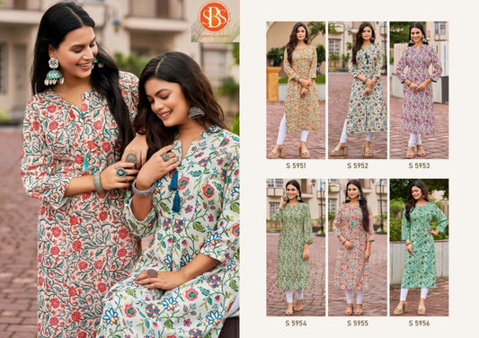Sayali Sbs Cotton Long Kurtis Supplier Gujarat