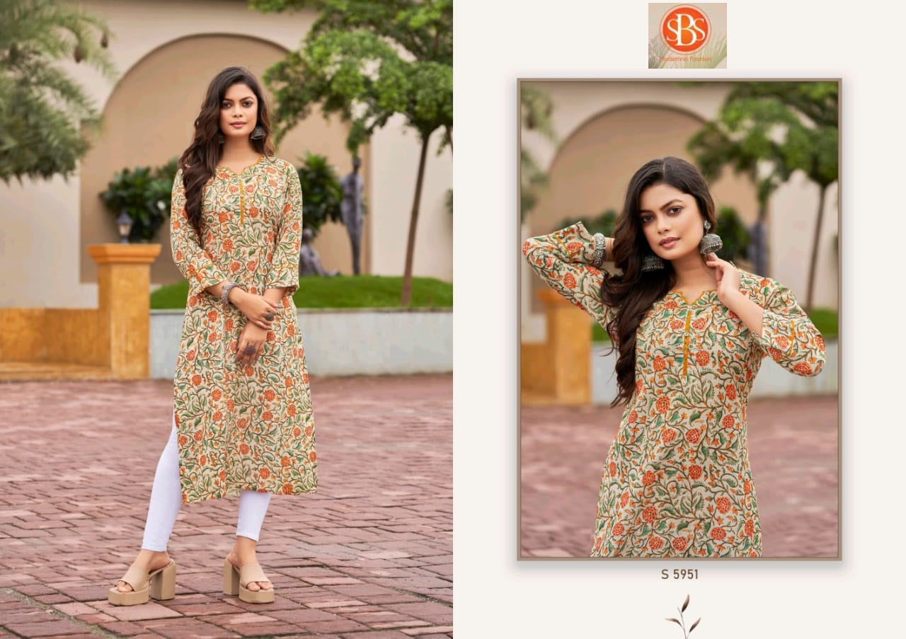 Sayali Sbs Cotton Long Kurtis Supplier Gujarat