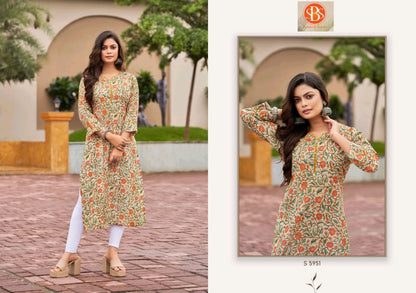 Sayali Sbs Cotton Long Kurtis Supplier Gujarat