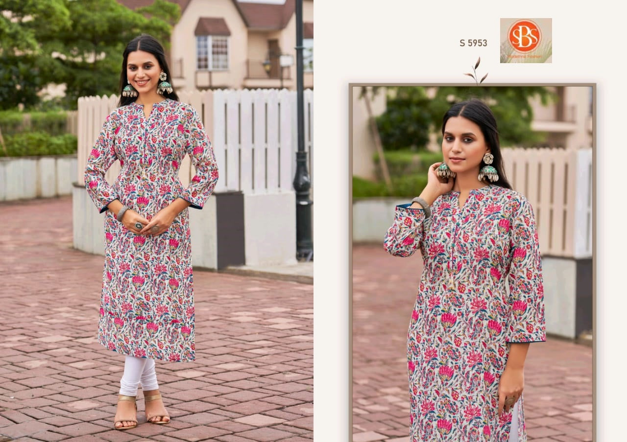 Sayali Sbs Cotton Long Kurtis Supplier Gujarat