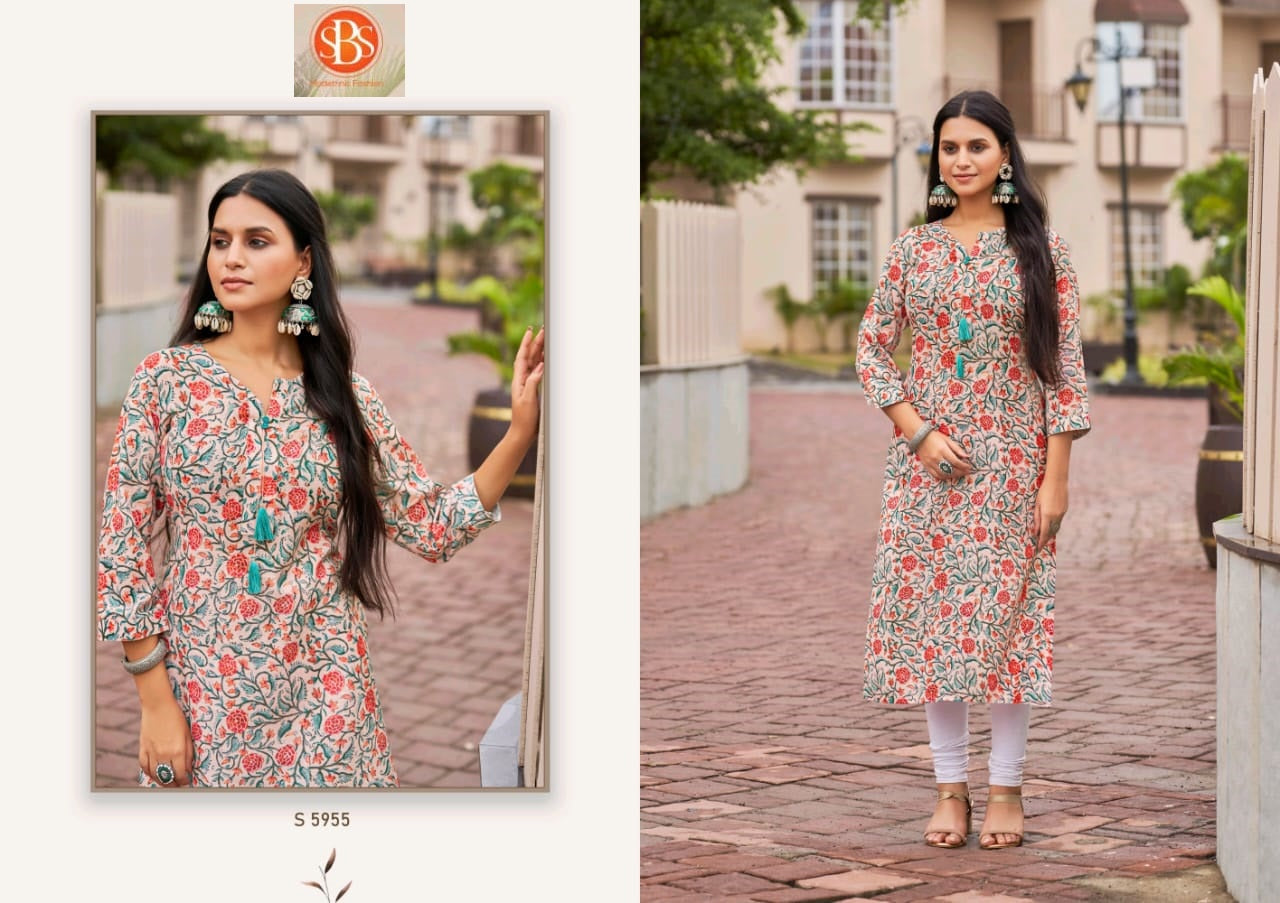 Sayali Sbs Cotton Long Kurtis Supplier Gujarat