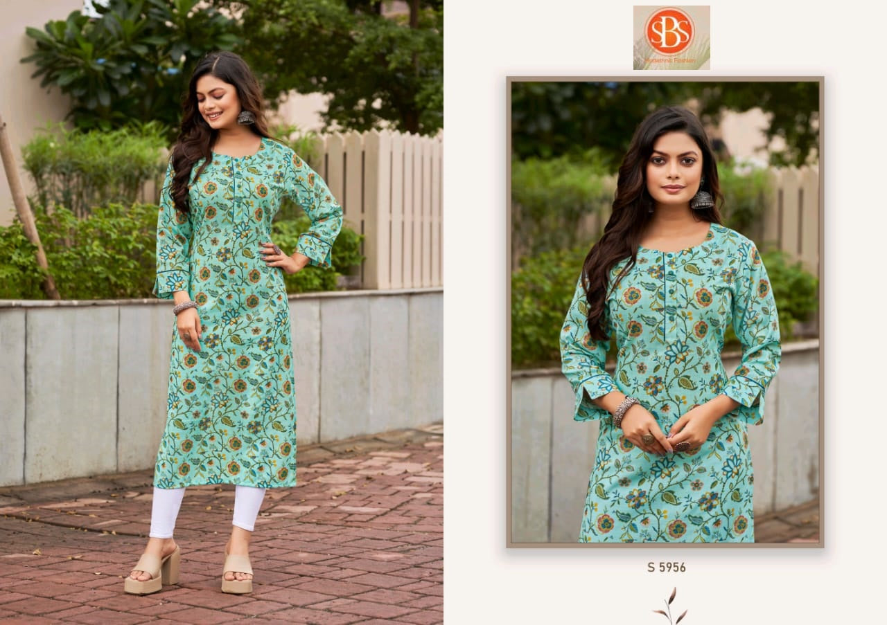 Sayali Sbs Cotton Long Kurtis Supplier Gujarat