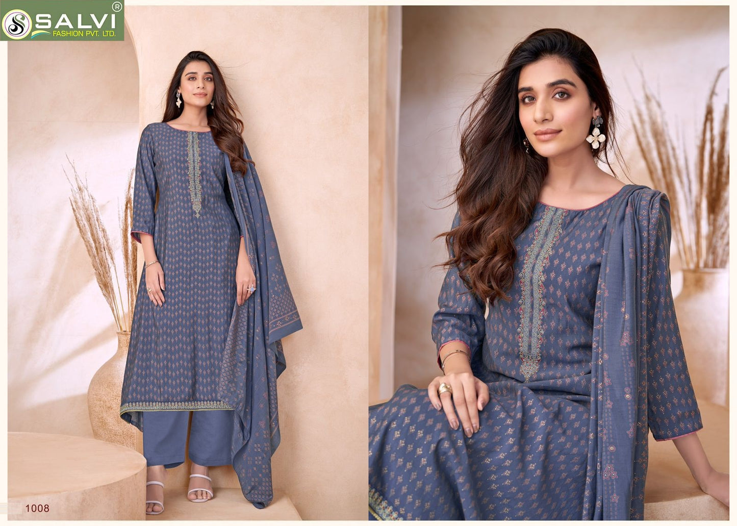 Sayali Silk Salvi Fashion Modal Silk Pant Style Suits Wholesaler Ahmedabad