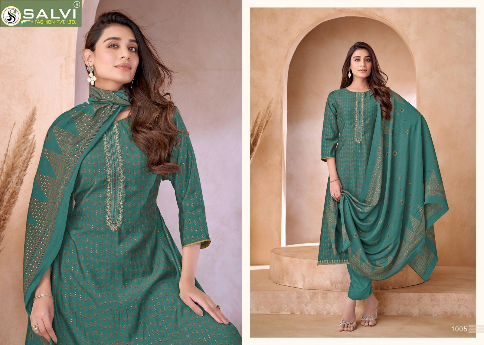 Sayali Silk Salvi Fashion Modal Silk Pant Style Suits Wholesaler Ahmedabad