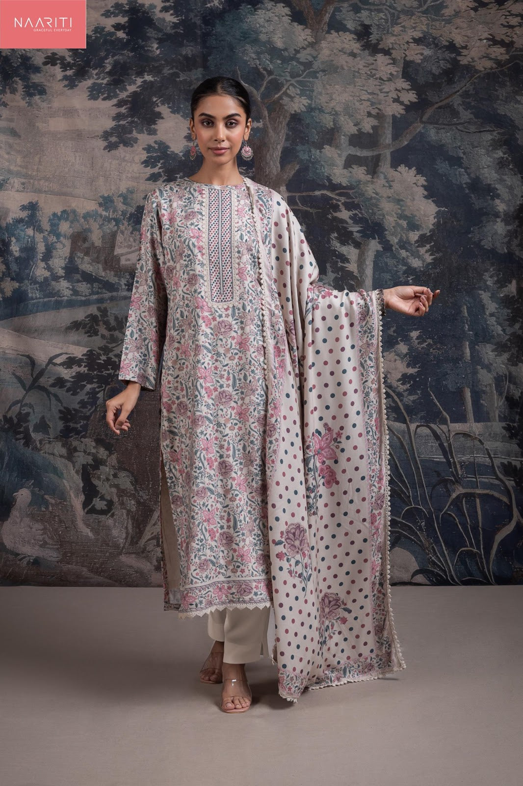 Sayam Naariti Cotton Lawn Pant Style Suits Supplier Gujarat