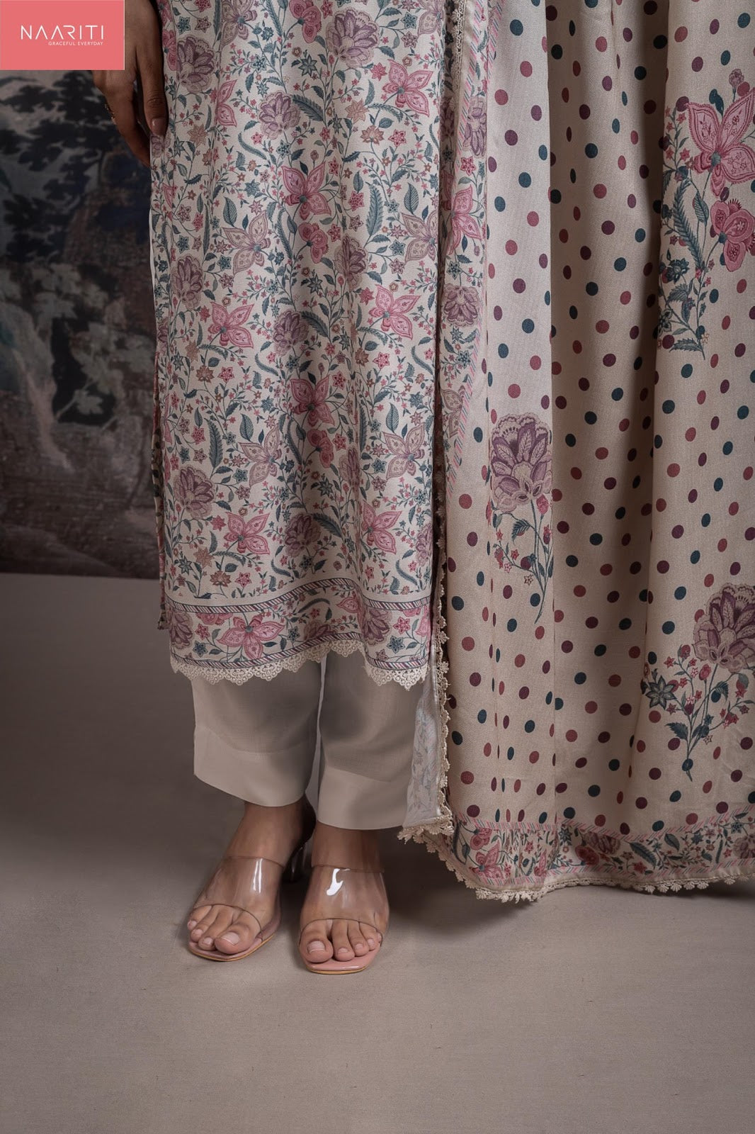 Sayam Naariti Cotton Lawn Pant Style Suits Supplier Gujarat