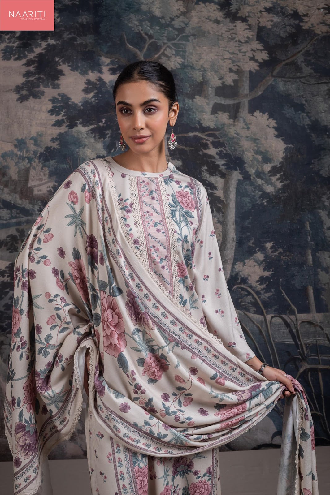 Sayam Naariti Cotton Lawn Pant Style Suits Supplier Gujarat