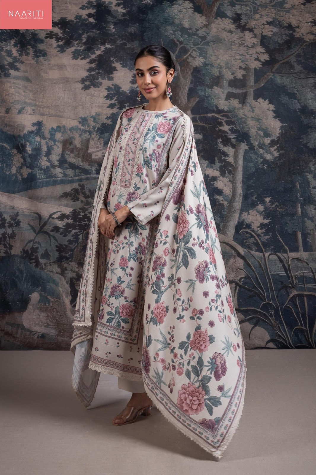 Sayam Naariti Cotton Lawn Pant Style Suits Supplier Gujarat