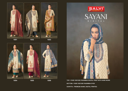 Sayani Digital Salvi Fashion Viscose Pashmina Suits Supplier Gujarat
