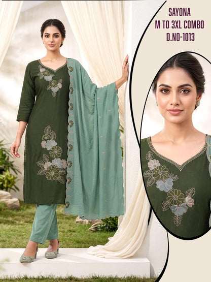 Sayona Vkh Roman Silk Readymade Pant Style Suits Wholesaler Gujarat