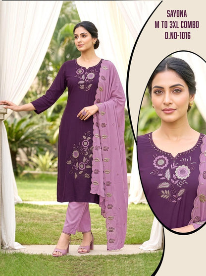 Sayona Vkh Roman Silk Readymade Pant Style Suits Wholesaler Gujarat