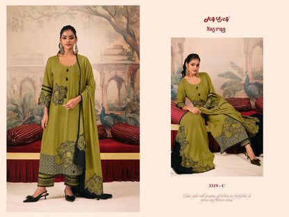 Sayraa Jay Vijay Bemberg Silk Pant Style Suits Wholesale Price