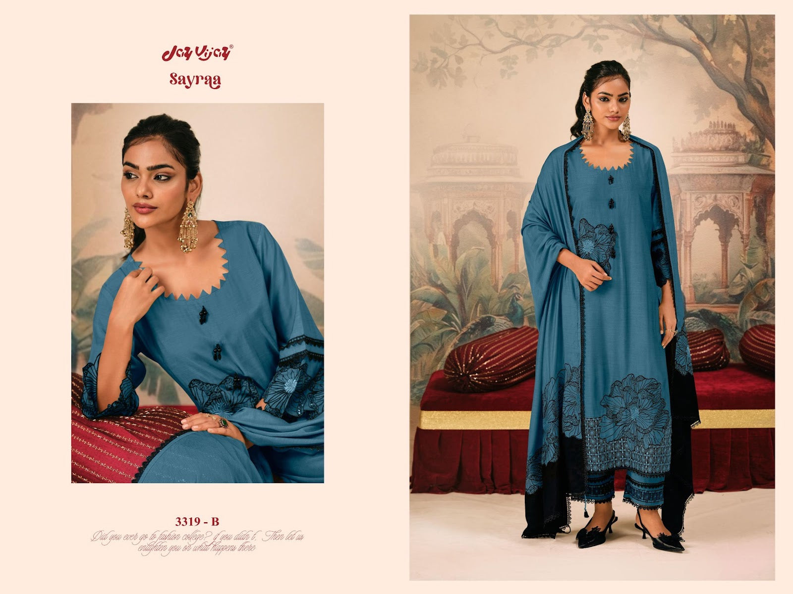 Sayraa Jay Vijay Bemberg Silk Pant Style Suits Wholesale Price