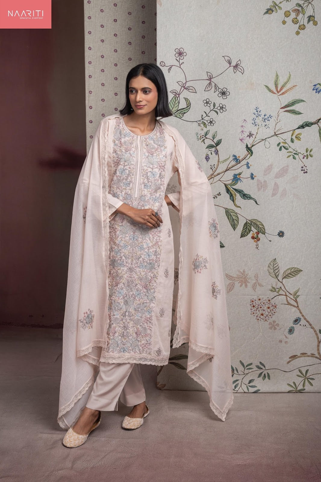 Sayuree Naariti Linen Pant Style Suits Supplier Ahmedabad