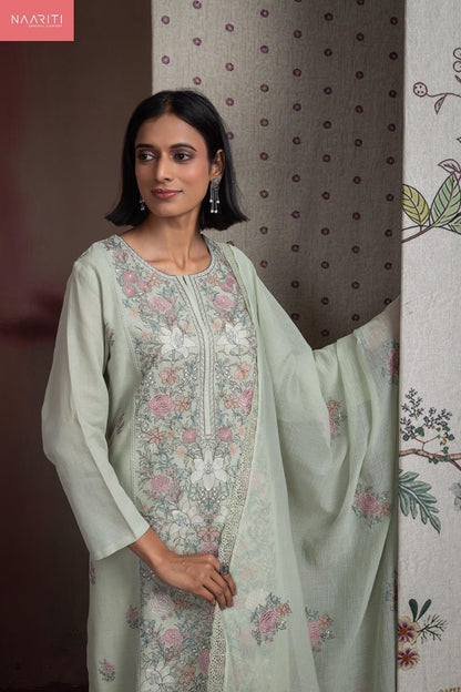 Sayuree Naariti Linen Pant Style Suits Supplier Ahmedabad