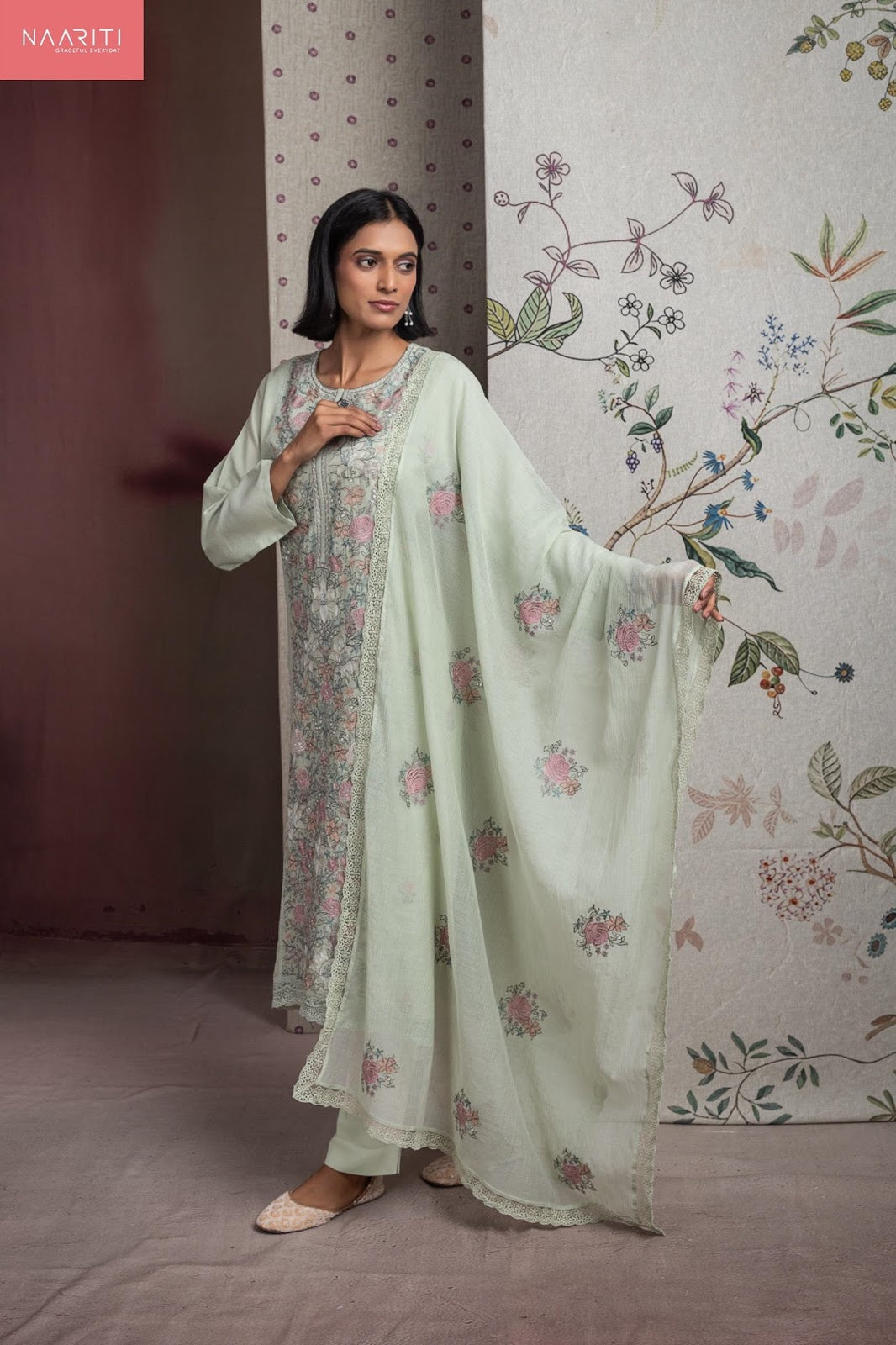 Sayuree Naariti Linen Pant Style Suits Supplier Ahmedabad