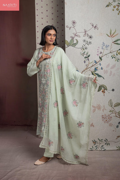 Sayuree Naariti Linen Pant Style Suits Supplier Ahmedabad
